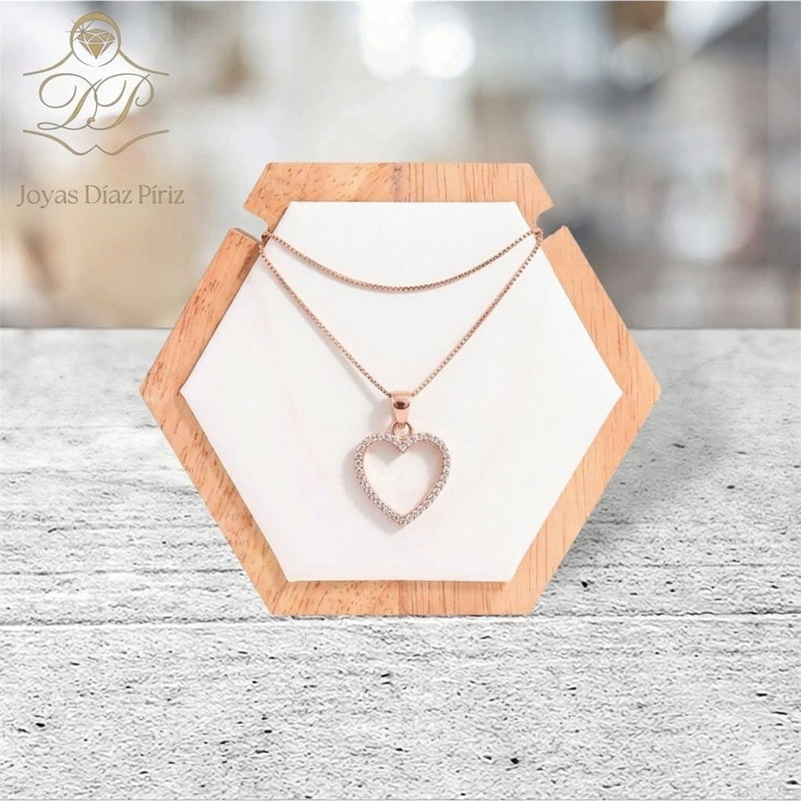 Conjunto Oro corazon 18k