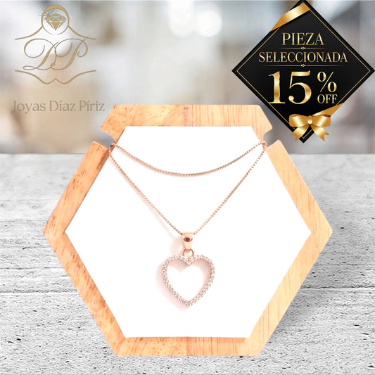 Conjunto Oro corazon 18k