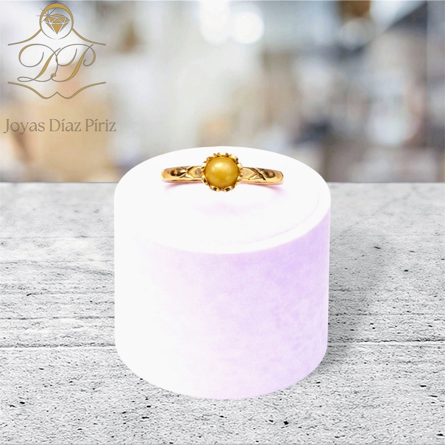 ANILLO ORO CON PERLA DE CULTIVO