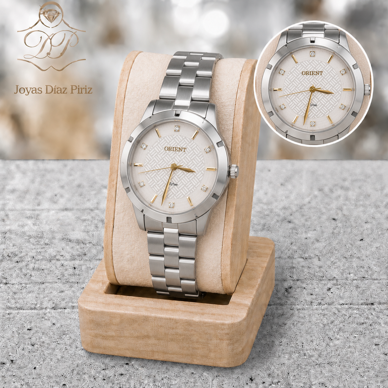 RELOJ ORIENT PLATEADO