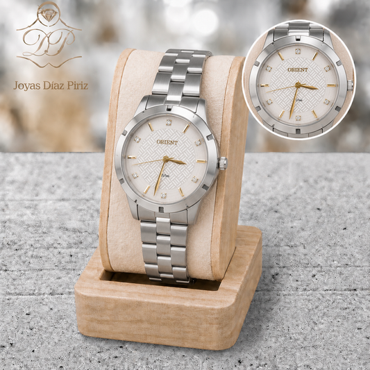 RELOJ ORIENT PLATEADO