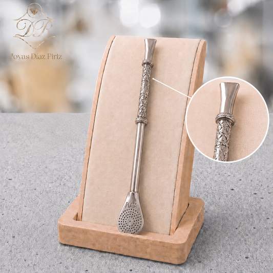BOMBILLA PLATA LABRADA