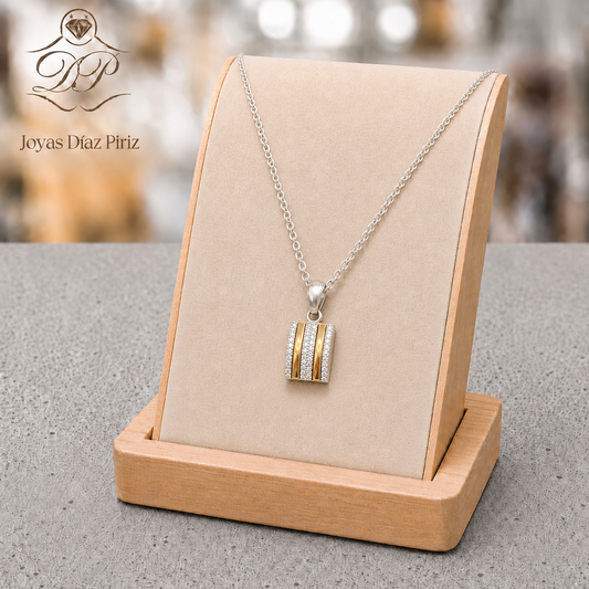 Conjunto plata y oro