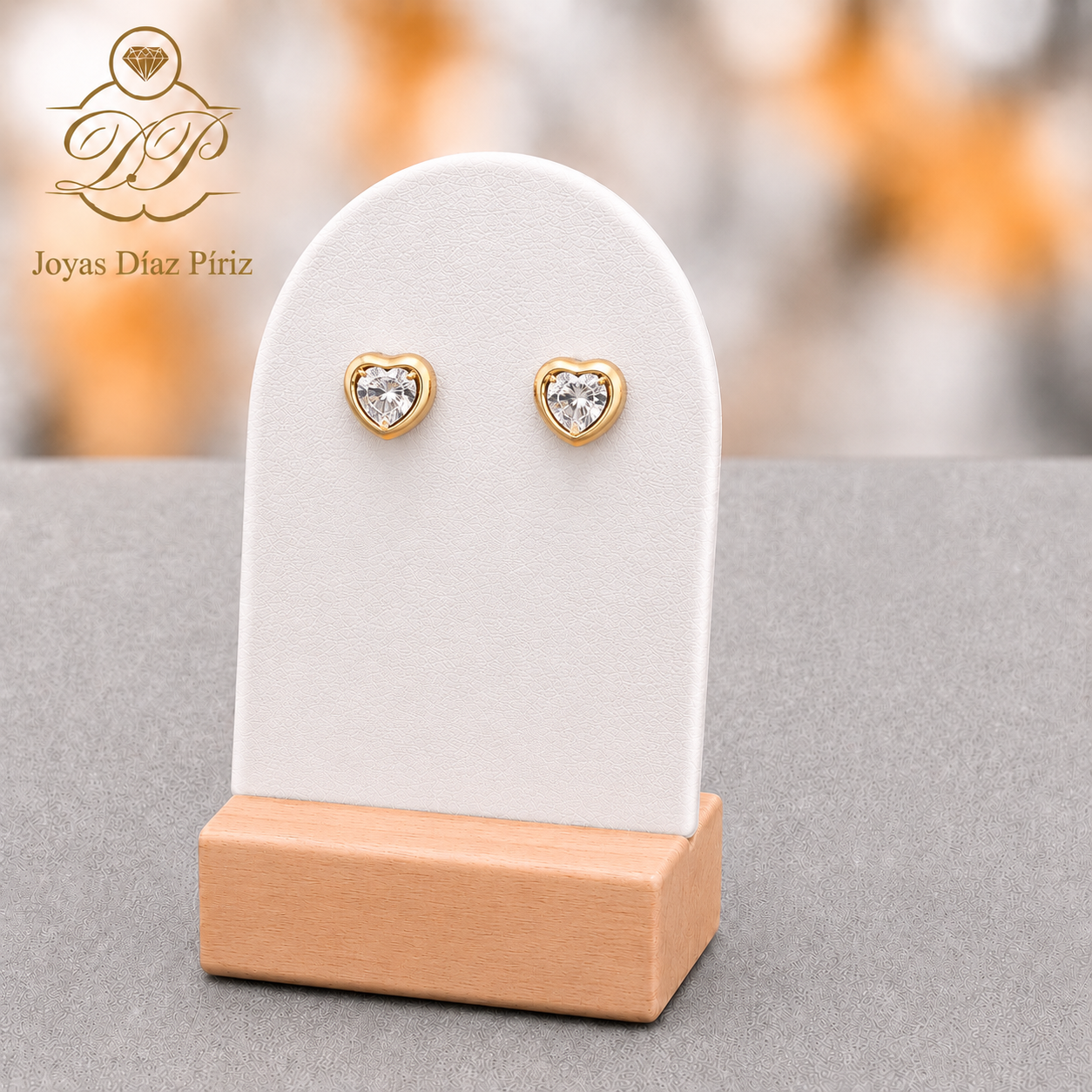 ABRIDOR ORO 18K CIRCONIA/CORAZON