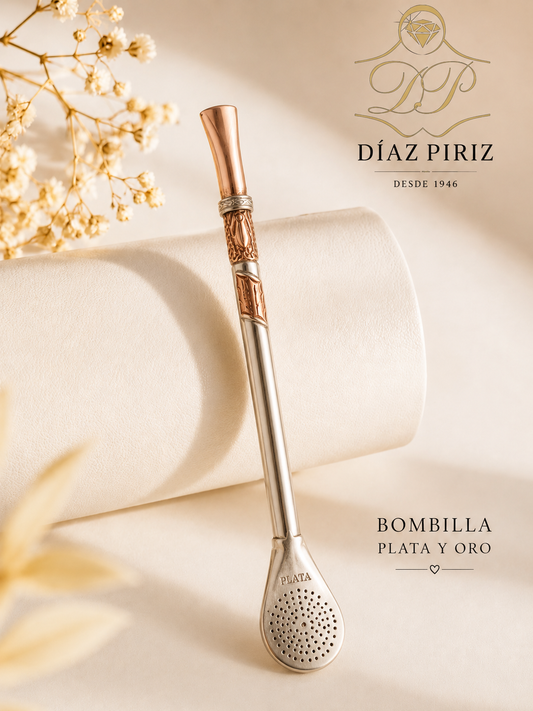 BOMBILLA PLATA Y ORO