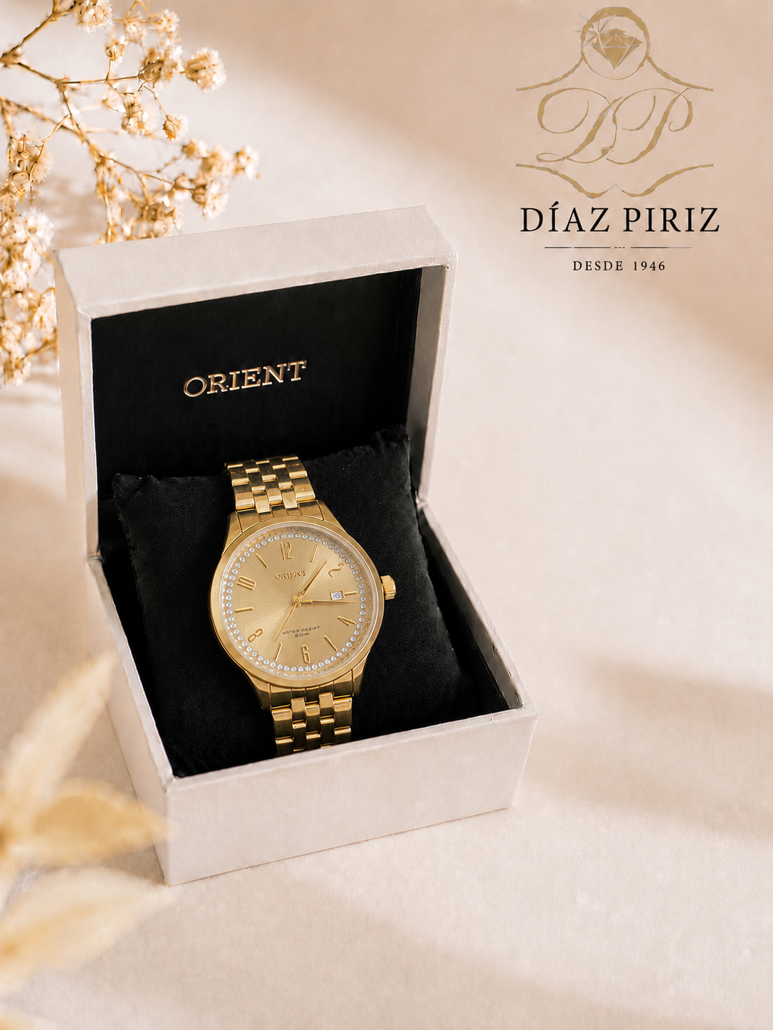 RELOJ ORIENT DORADO