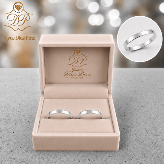 Alianzas Plata  3mm cinta