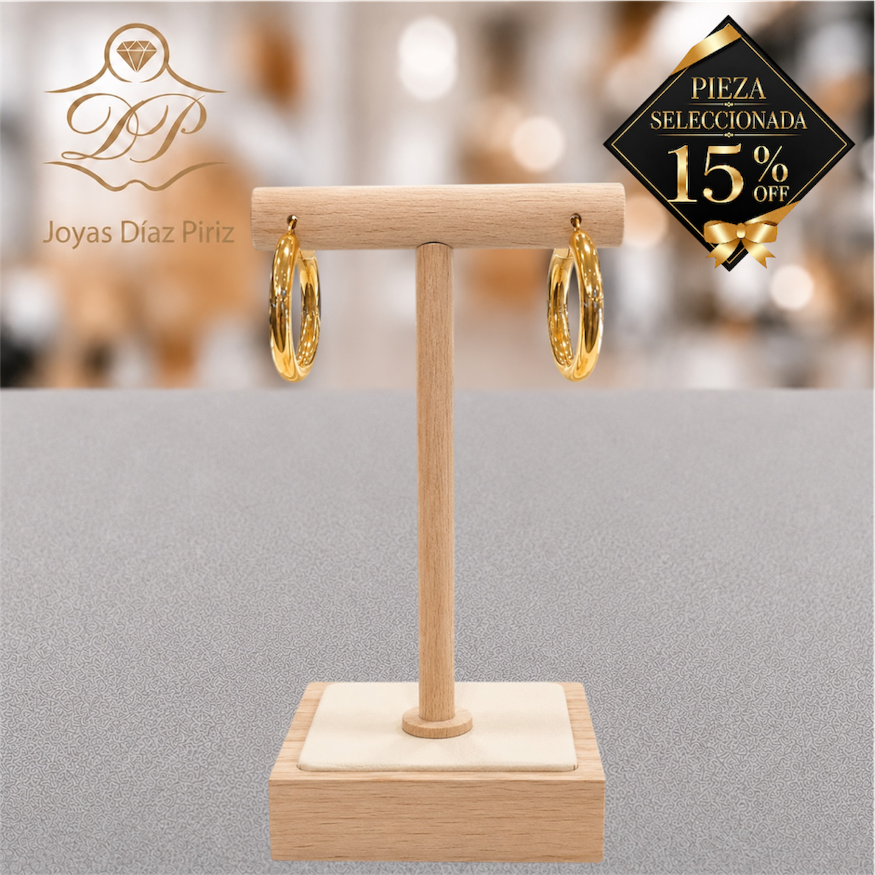 Aros de oro 10k