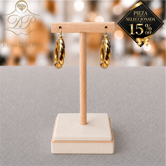 Caravanas Aros de oro torneados
