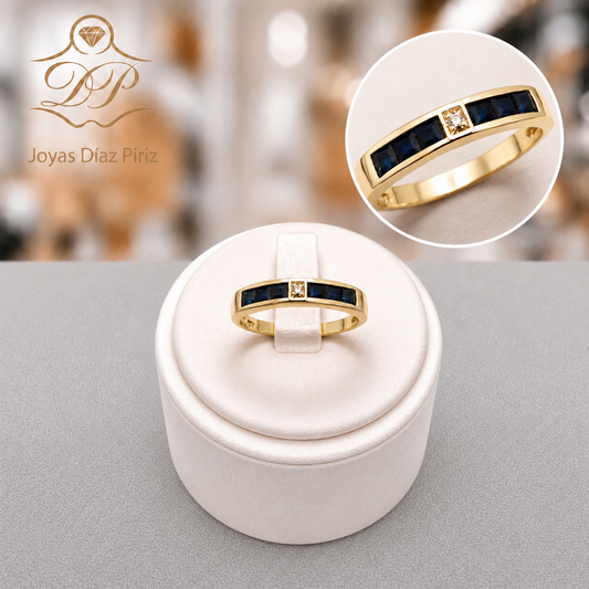 ANILLO MEDIO SIN FIN 18k