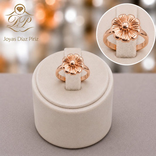 ANILLO ORO FLOR