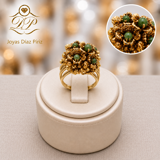 ANILLO ORO FLORES