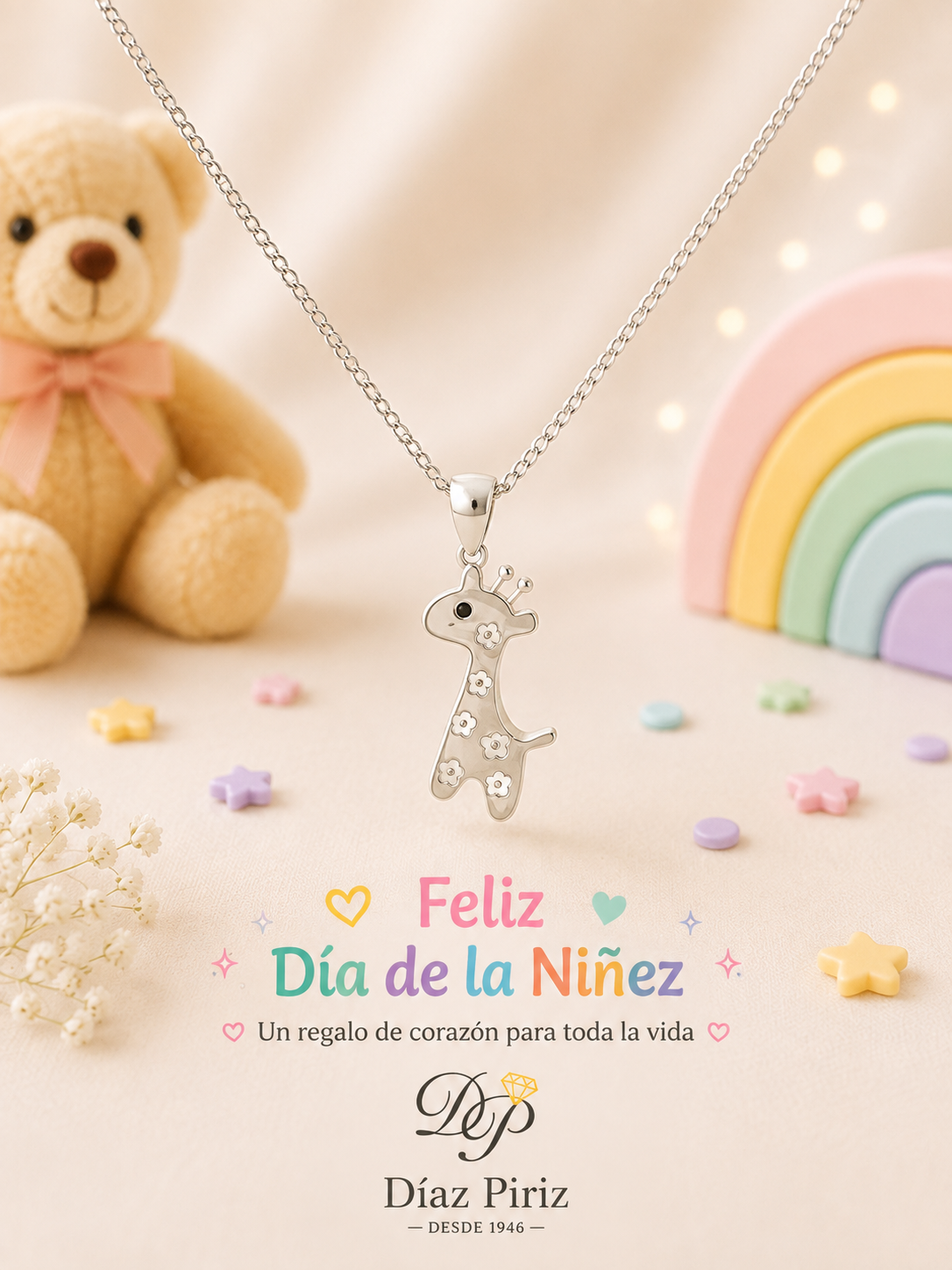 Conjunto Plata Jirafa