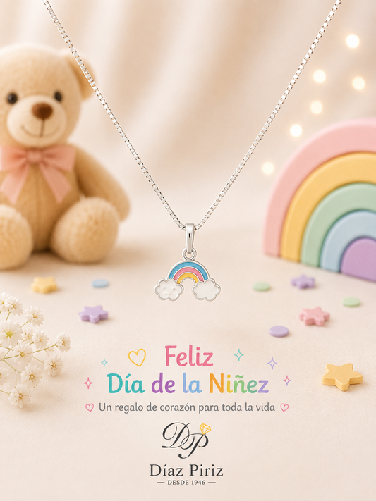 Conjunto Plata arcoíris