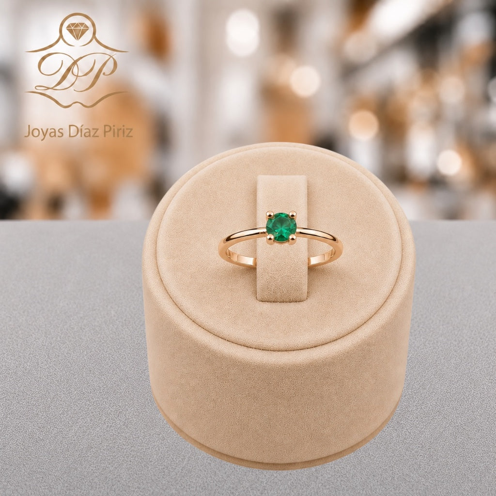 CINTILLO ORO CIRCONIA VERDE
