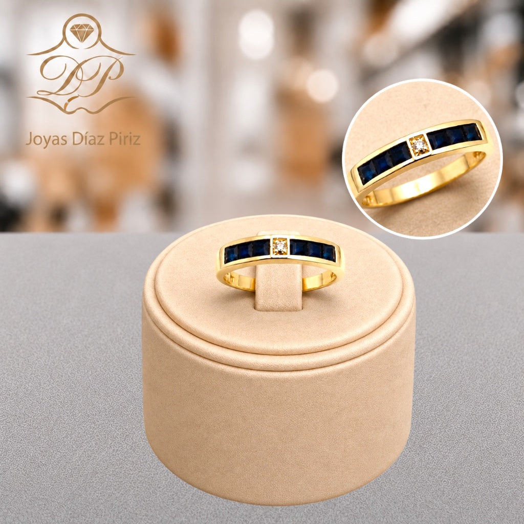 ANILLO MEDIO SIN FIN 18k