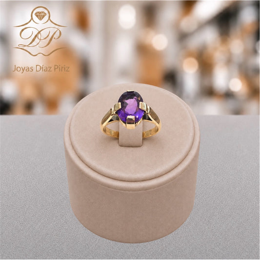 ANILLO ORO/AMATISTA