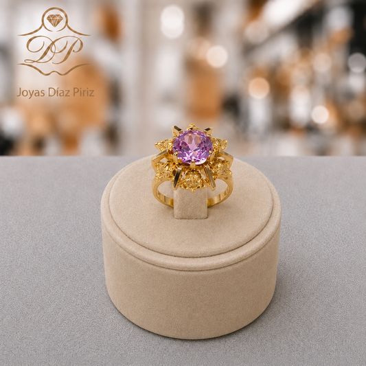 ANILLO ORO 18 FLOR