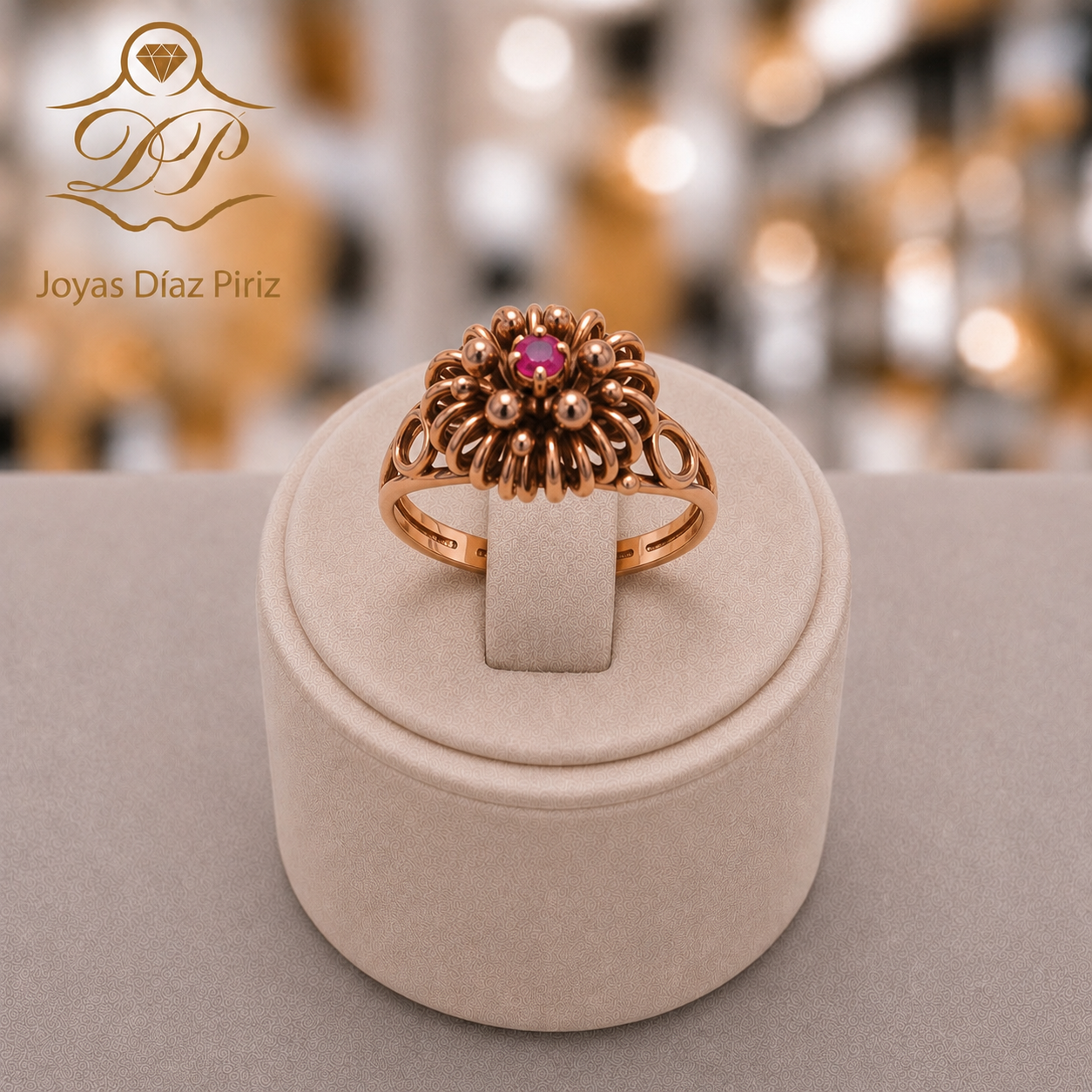 ANILLO ORO 18K FRUTILLA