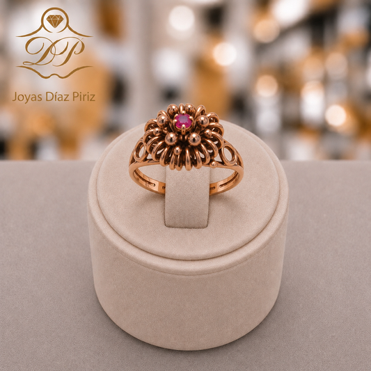 ANILLO ORO 18K FRUTILLA