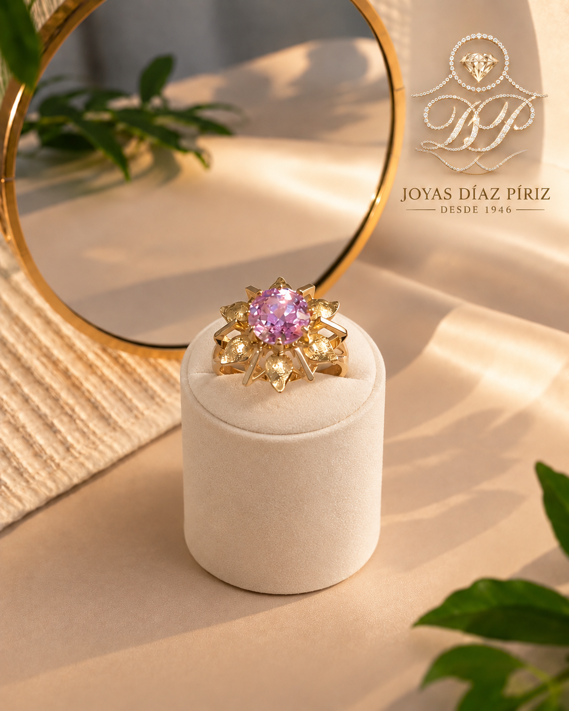 Anillo Flor oro 18Kts