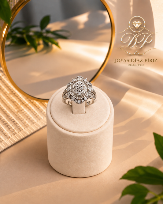 Anillo Oro gris