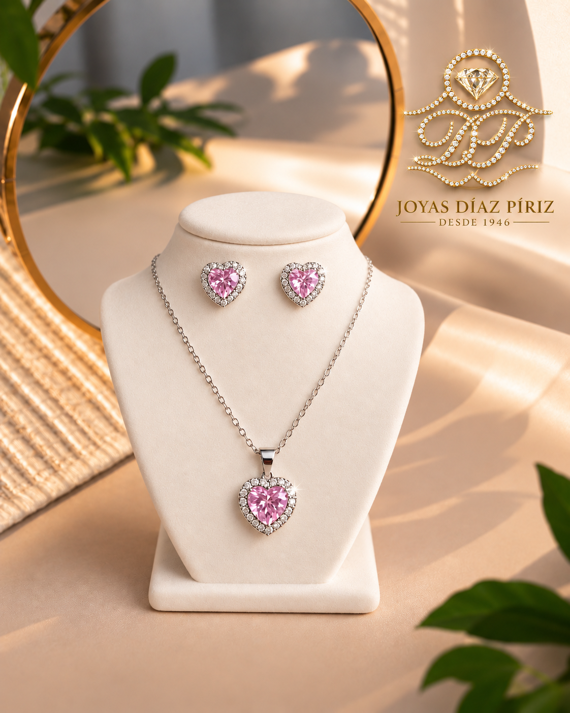 Conjunto Plata Corazón