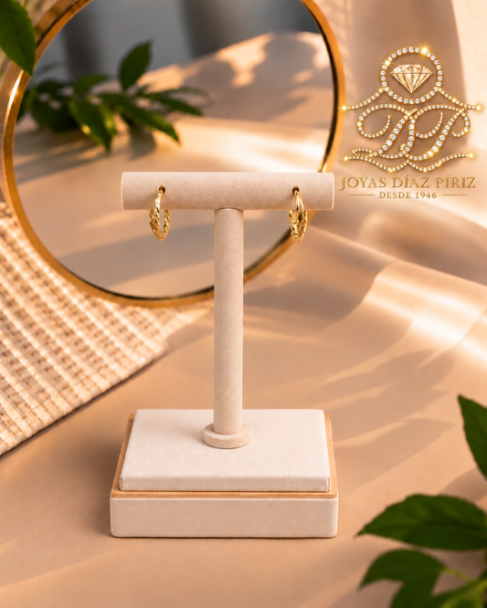 AROS ORO 18k TORNEADO