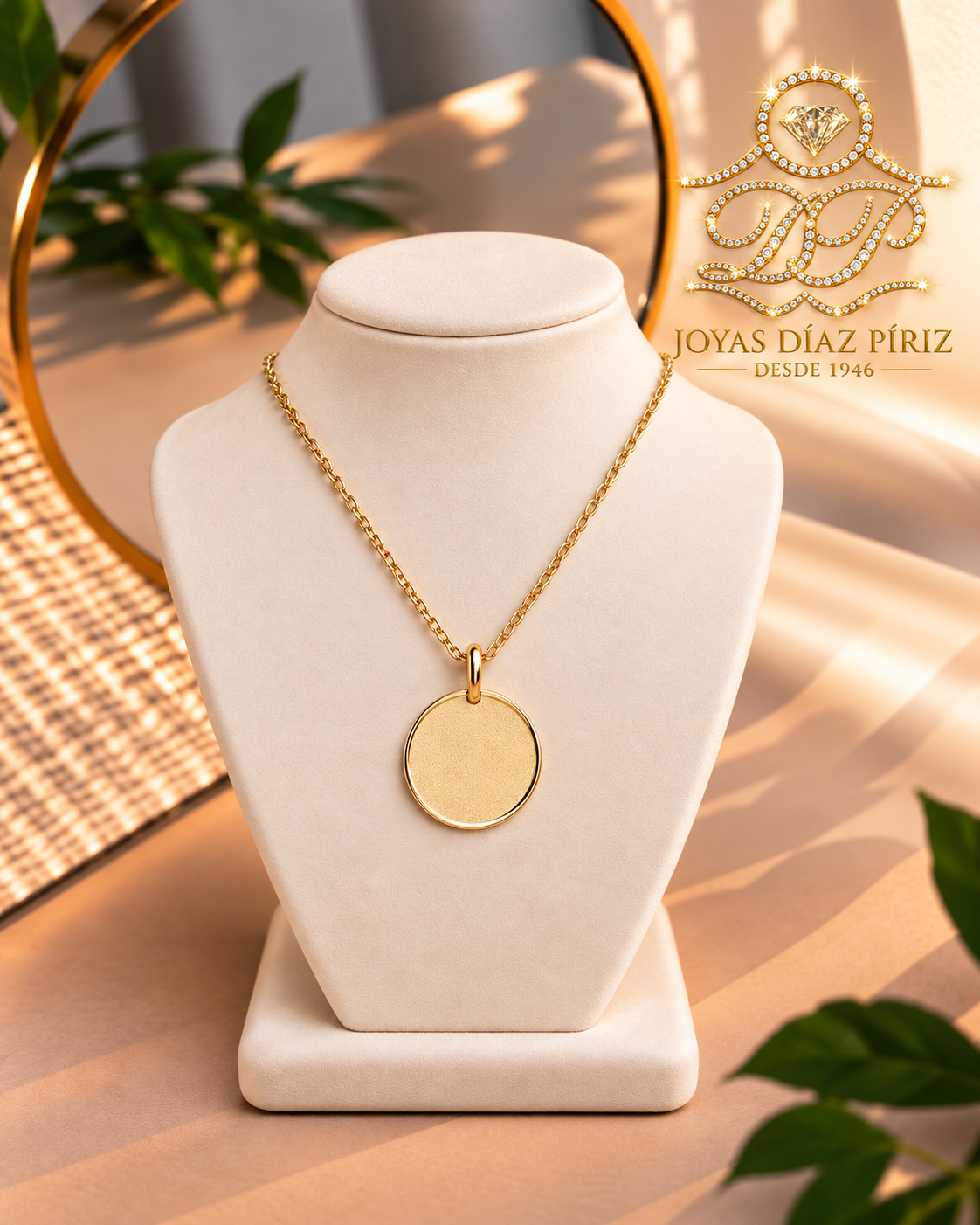 Medalla Arenada Oro 18k