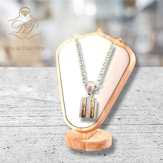 Conjunto plata y oro
