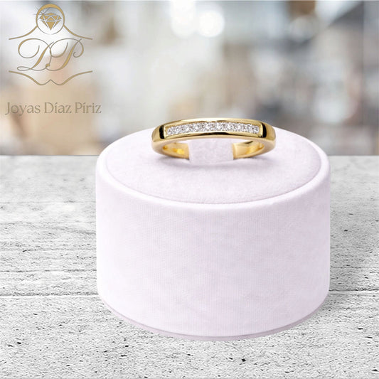 Anillo oro medio sin fin  18k