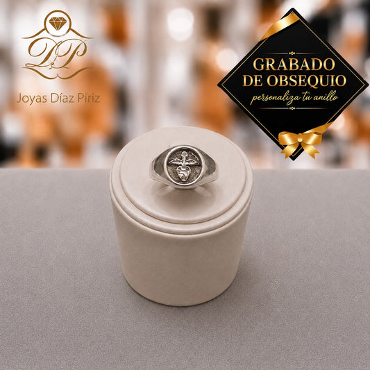 Anillo Plata Profesión Medicina
