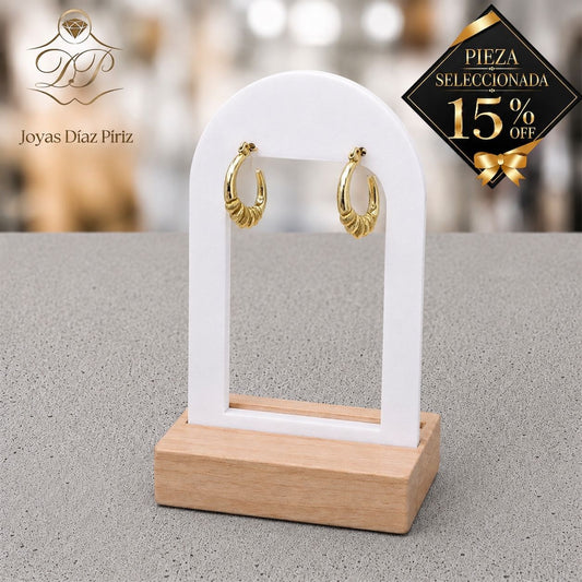 AROS ORO OVAN CON LABRADO