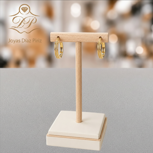 Aros de Oro doble carril
